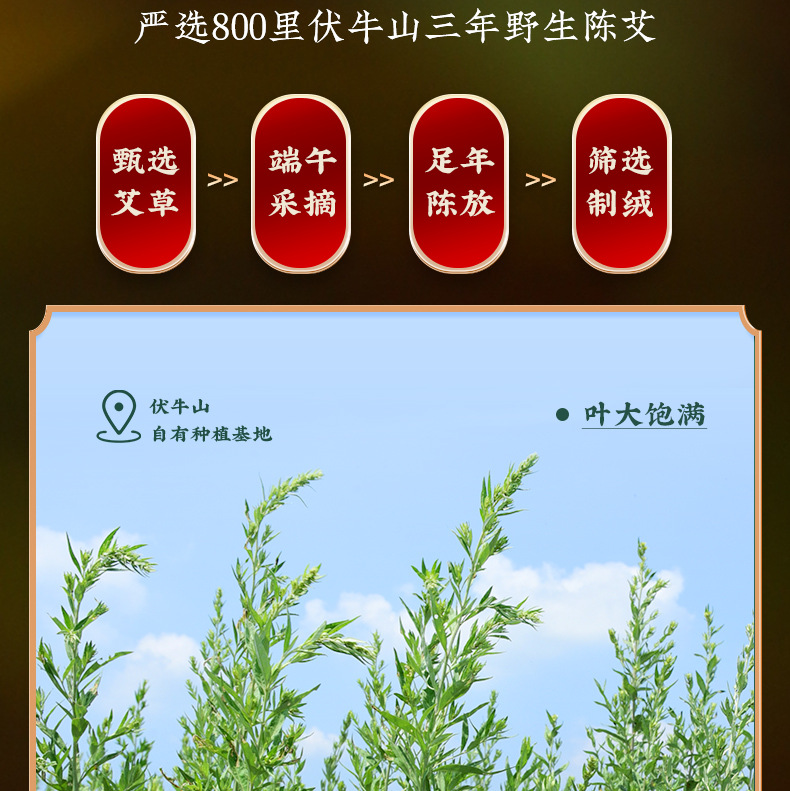 Moxa Stick Ai Tiao 10cm Stone Ground Aged Mugwort Roll for Traditional Moxibustion Warming Care key features