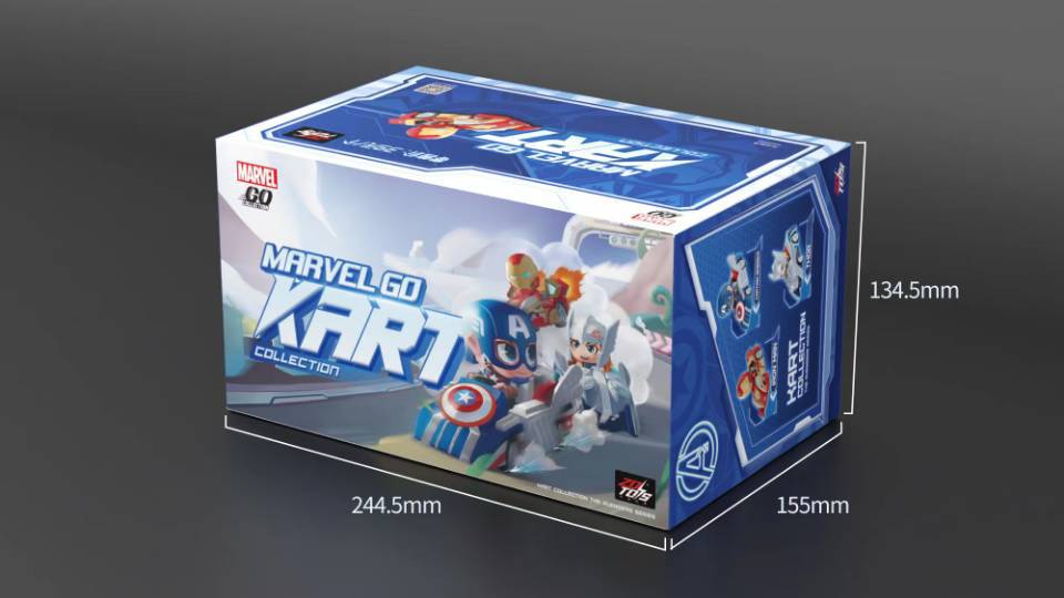 ZD Toys Genuine MARVEL-GO SPEED KART SERIES Blind Box Figure Toy