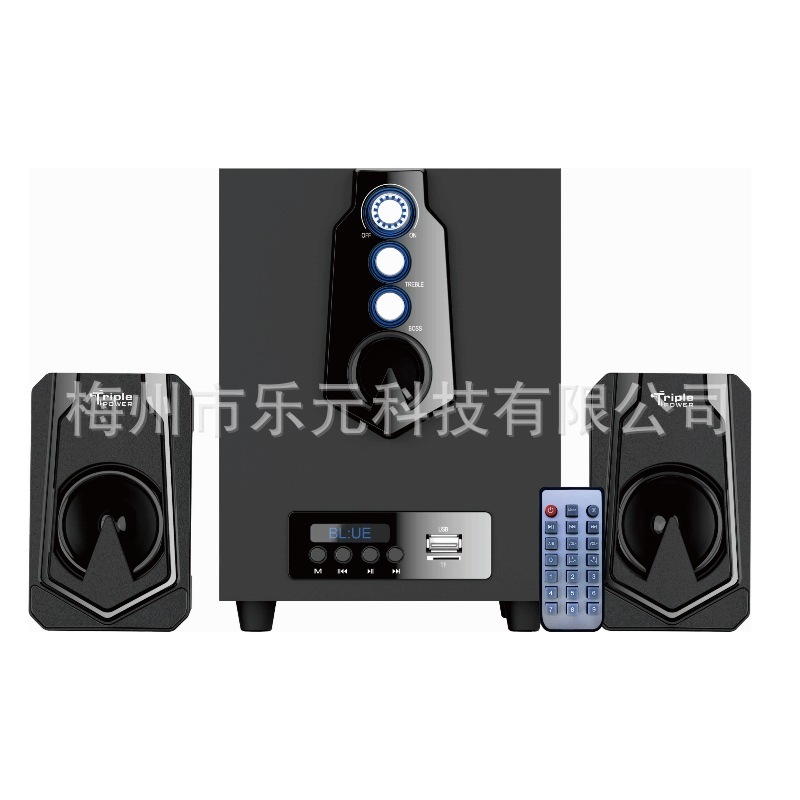 木製コンピューターオーディオサブウーファー、家庭用ノートパソコン、超重低音、有線デスクトップ、携帯電話用サウンド、Bluetoothスピーカー|undefined