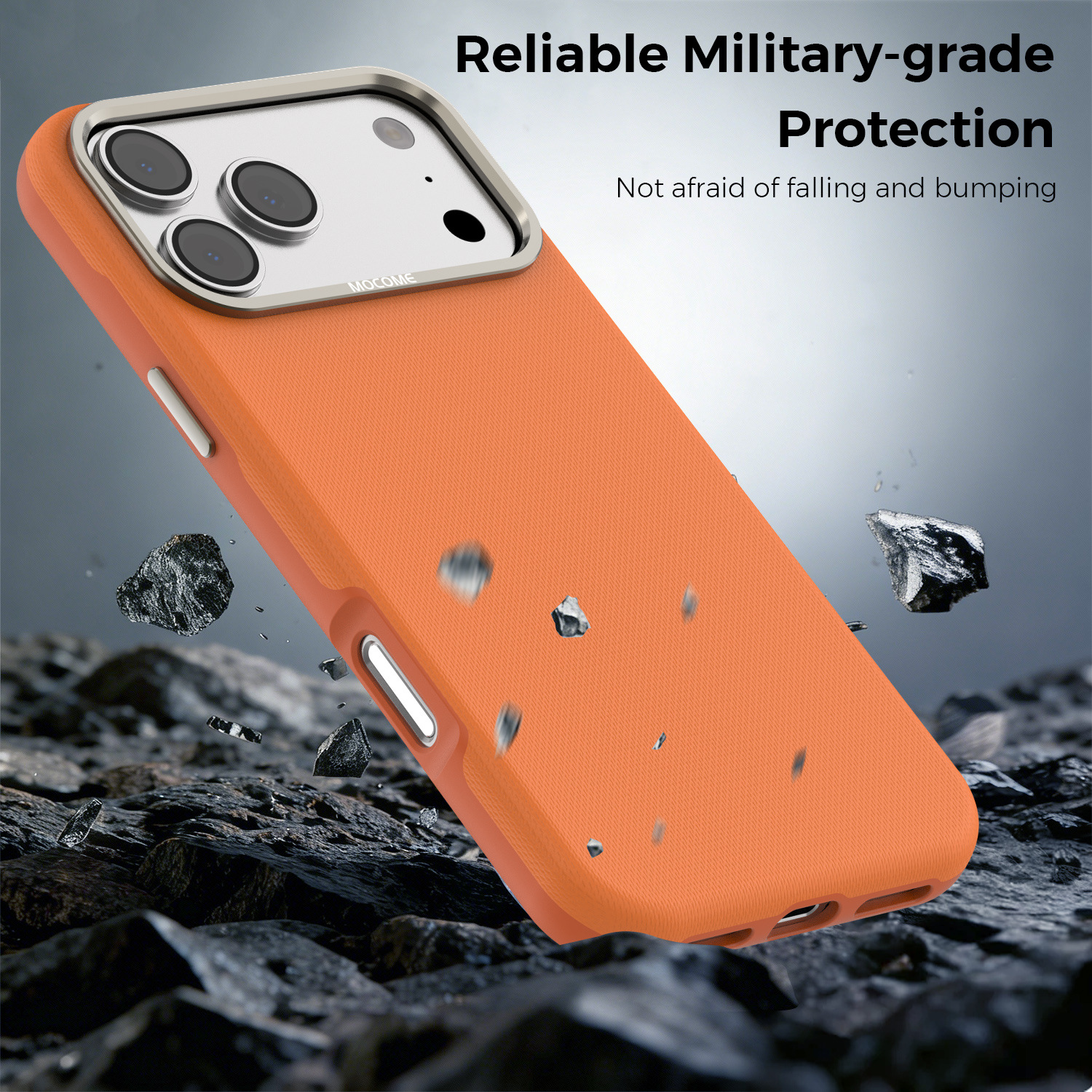Ốp lưng điện thoại từ tính công nghệ vải dệt cho iPhone 17, 16 Pro Max, 15 — Cam, Xanh dương, Đen, Xanh lá chi tiết 14