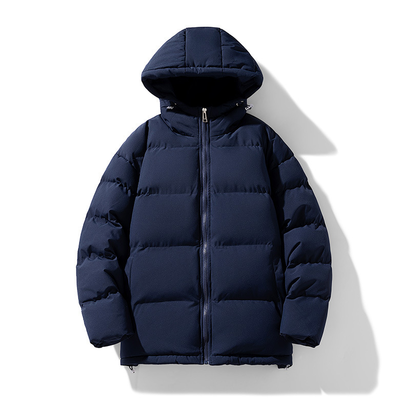 Herren Winter Steppjacke Mit Kapuze Warme Wattierte Parka Jacke_voghion.com