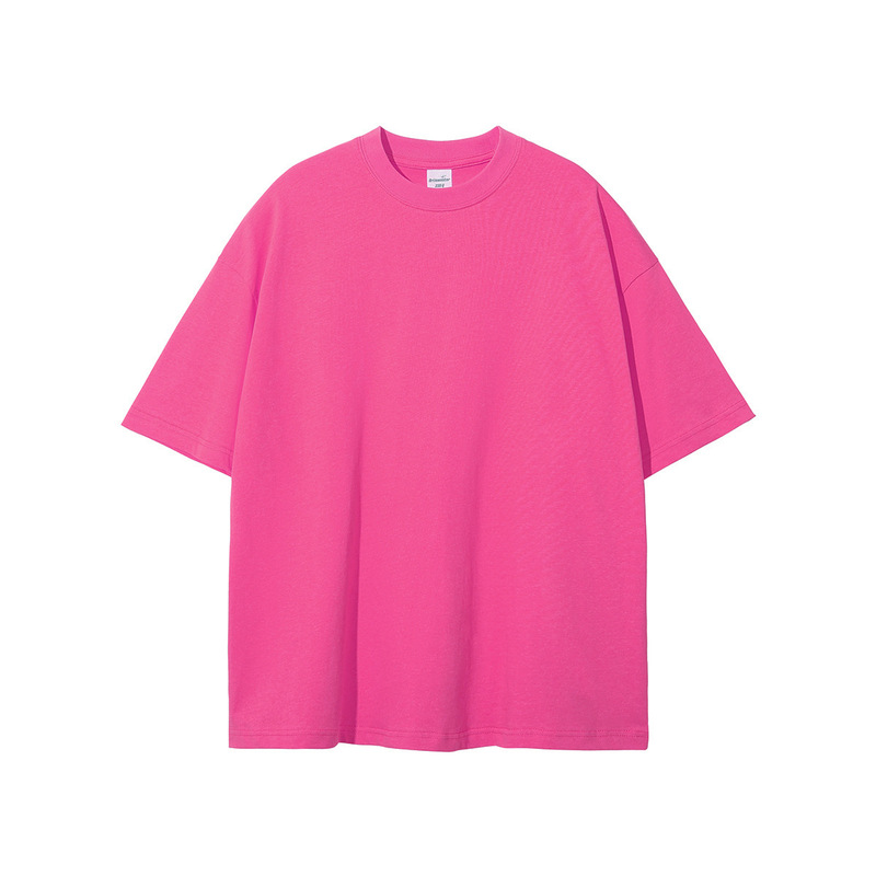 2025 夏の新作トレンディなブランド 230 グラム二重糸純綿半袖無地メンズ Tシャツ Bajia 同色大きいサイズ紳士服|undefined