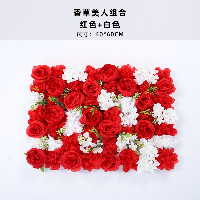 造花壁造花バラアジサイダリリ花立体背景壁窓造園結婚式結婚式装飾花列|undefined