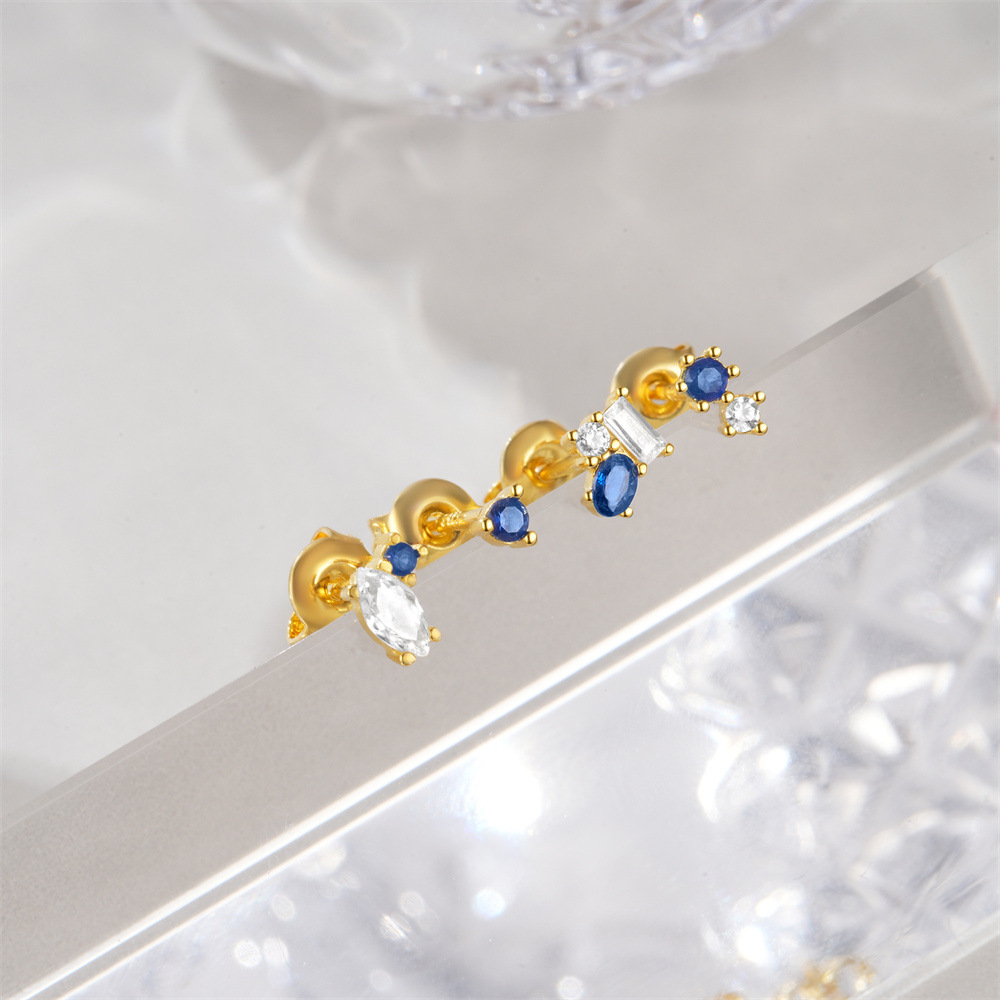 1g Weight 925 Sterling Silver Ear Needle Material Ear Studs Classification 4 Pieces Set Quantity Daily, Date Occasion 925 Sterling Silver Material Geometric Pattern Women's Gender Plating Design Simple Style, Classic Style Style 4 Pieces Set 925 Sterling Silver Geometric Ear Studs 9