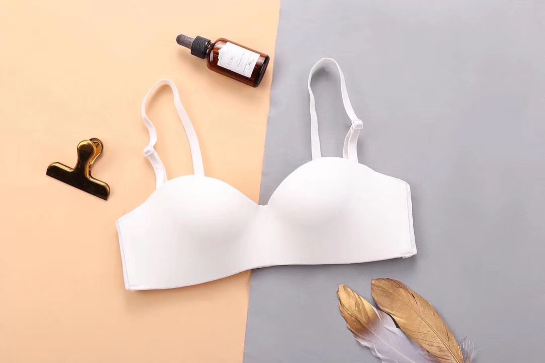 Una pieza cómoda, brillante y sin costuras, dos prendas, sujetador de mujer, sin anillo de acero