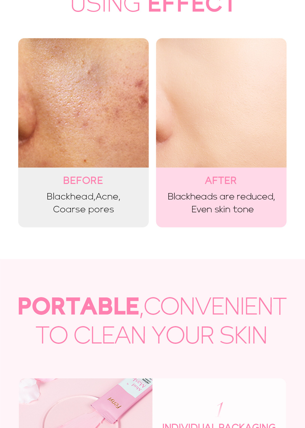 FENYI Cherry Blossom Mud Mask 1 piece 5g Facial Care and Cleansing Mask Skin Care products Cross-border undefined