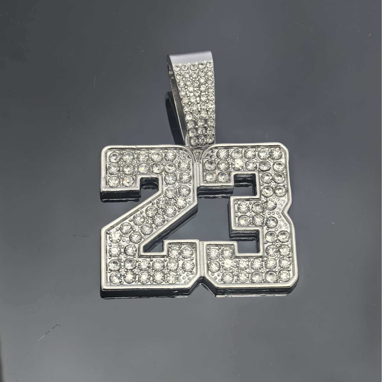 Collar de hip-hop europeo y americano, collar de diamantes de Cuba exagerado, 23 gráficos collares de diamantes al por mayor
