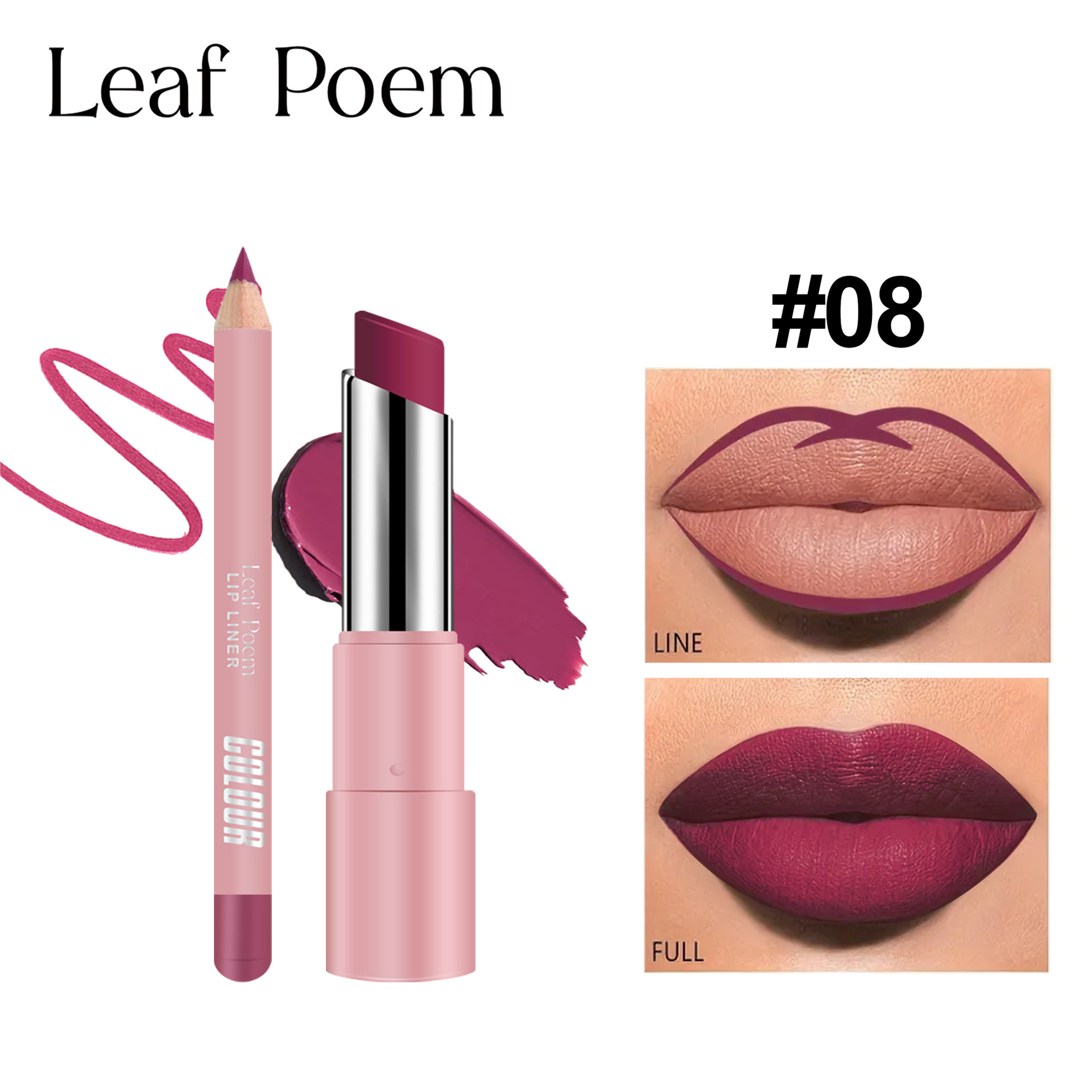 Suministro transfronterizo de Europa y América mat lipstick un conjunto completo de dos en uno de color desnudo frijol velvet lápiz de lápiz labial set lipstick