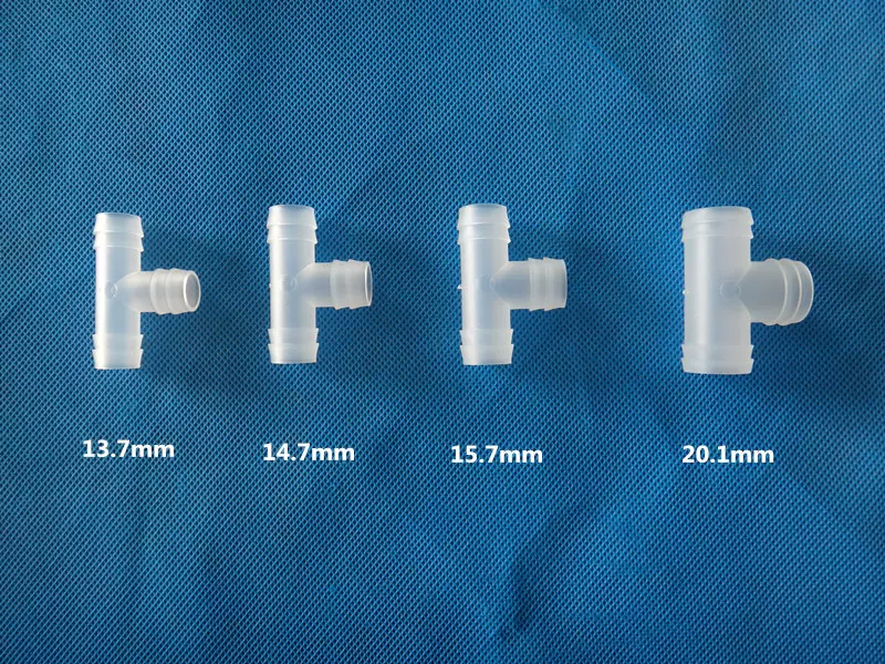 T型等径三通 宝塔接头 硅胶管PVC软管直角接头 4分管6分管三通