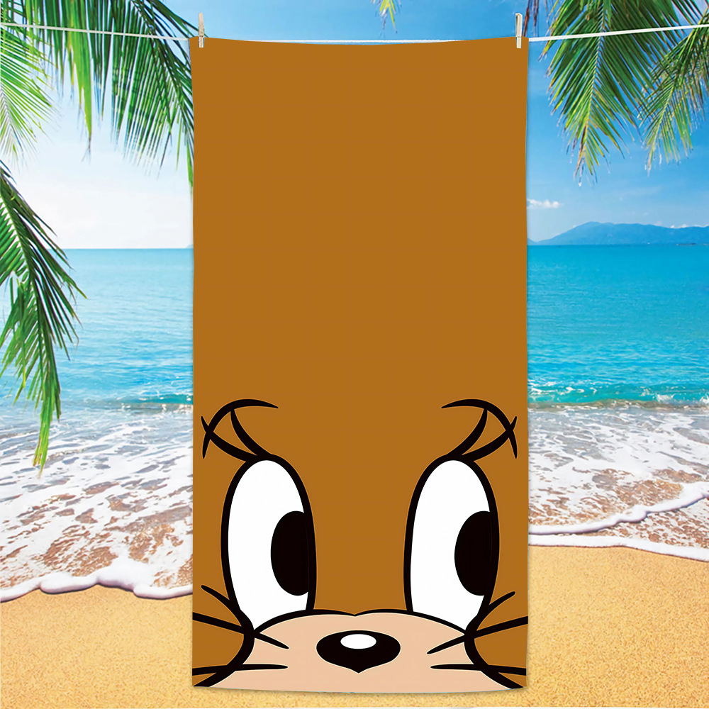 Transfronterizos amazónicos gatos y ratas toallas de playa clase A niños caricaturas toallas de baño de playa microfibra toallas de secado rápido