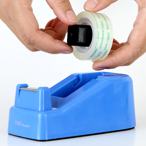 Deli tape holder stationery tape cutter small tape machine small tape holder tape table portable tape base