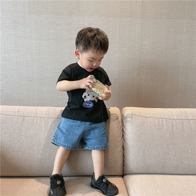 Boys Shorts Summer 2022 New Korean Version Of Children's Five-point Pants Spring And Summer Denim Shorts Western Style