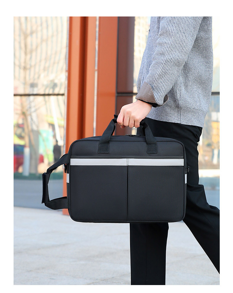 New men's briefcase, computer handbag, large-capacity single-shoulder crossbody bag, business laptop bag, 16 inches undefined