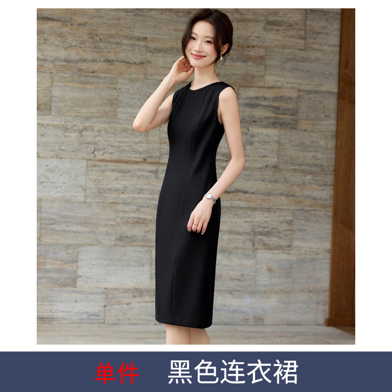 职业气质西装连衣裙俩件套职场主持人正装美容院工作服OL西服套装|undefined