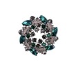 High-end brooch, accessory lapel pin, retro crystal, wholesale, Korean style