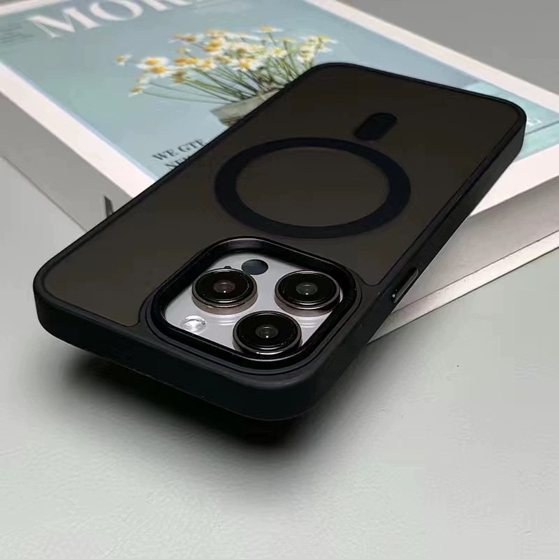 Чехол для телефона (Apple) iPhone 17 серии, матовый, с кольцом MagSafe-подобным, антивандальный