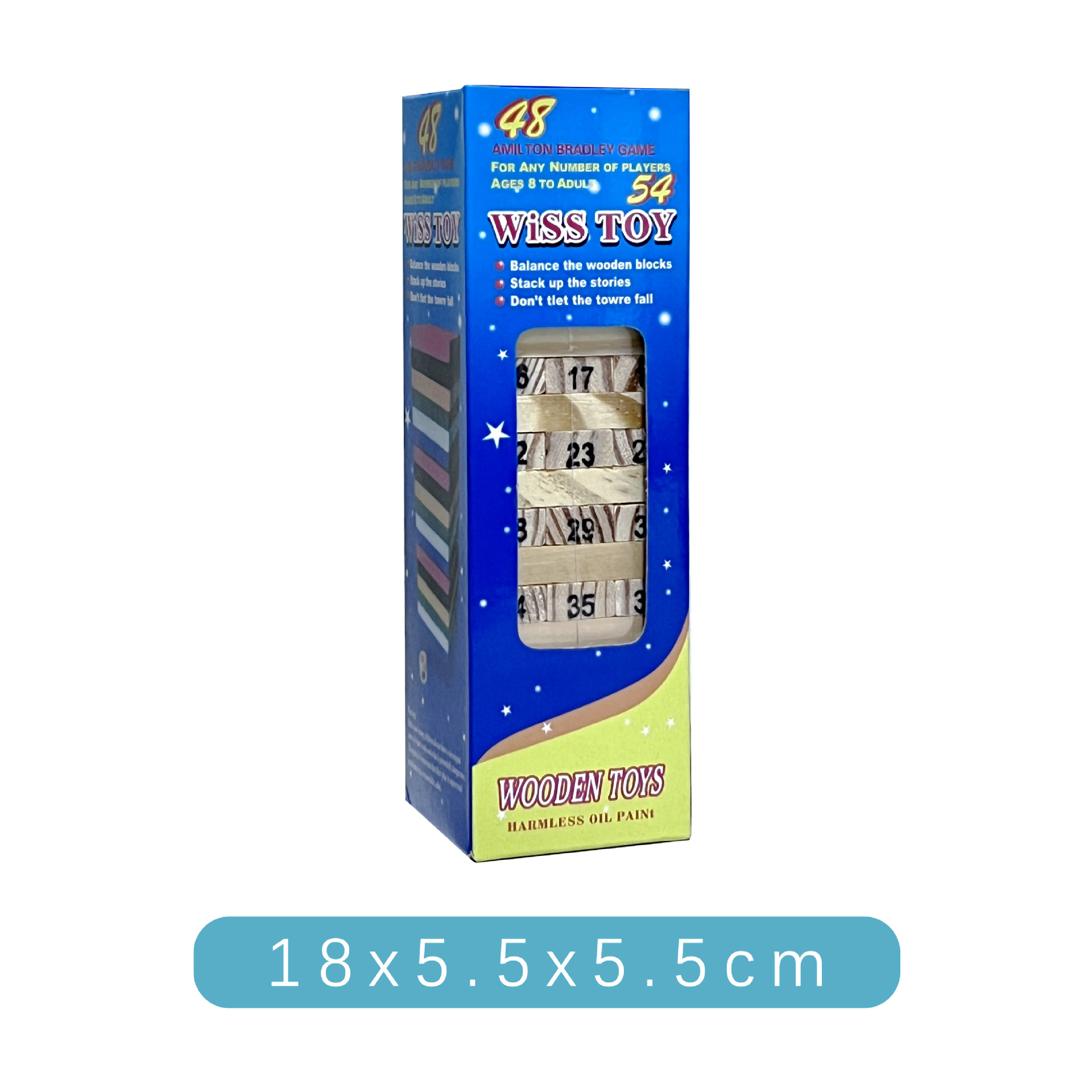 Bloques de construcción de madera apilables · Juego educativo temprano · Jenga digital para niños