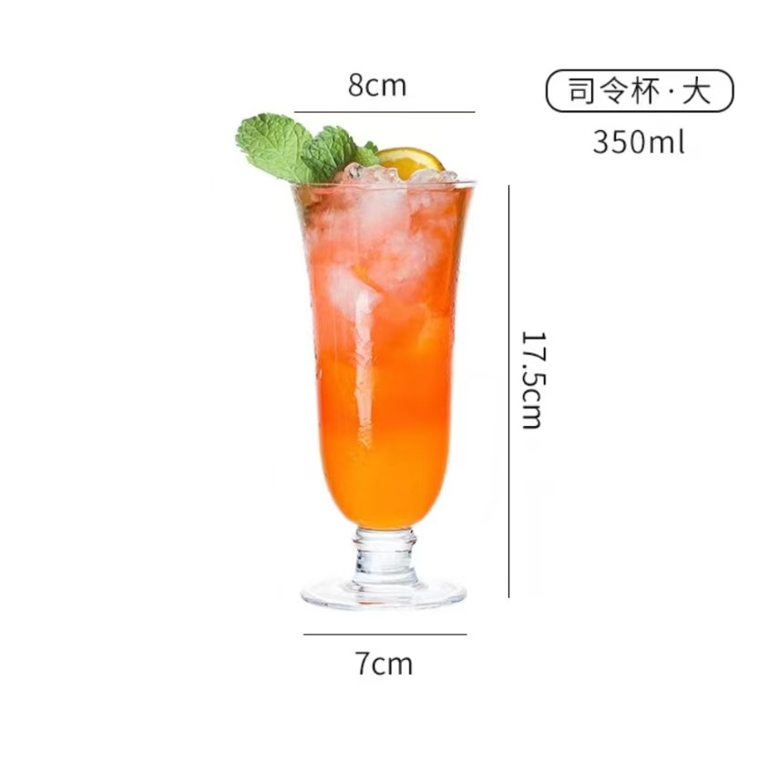 Copa de cóctel Margaret japonesa Copa de torre de cristal de patas altas Copa de cóctel de bar Copa de vino de frutas Martini