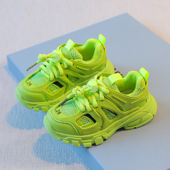 子供靴、女の子スポーツシューズ、2025春秋新作子供メッシュシューズ、男の子カジュアルトレンドブランドファッションお父さん靴