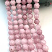 跨境热卖优化紫锂辉圆珠散珠diy水晶手链项链半成品配件厂家直销