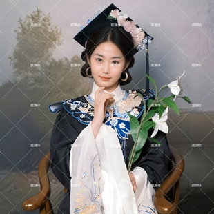 Graduation Bachelor's Clothing Cloud Shoulder Hanfu Shawl College Student Collar Flower Collar New Chinese Style National Style Horse Face Skirt Accessories Women