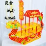 工艺纸质节庆绒布龙船