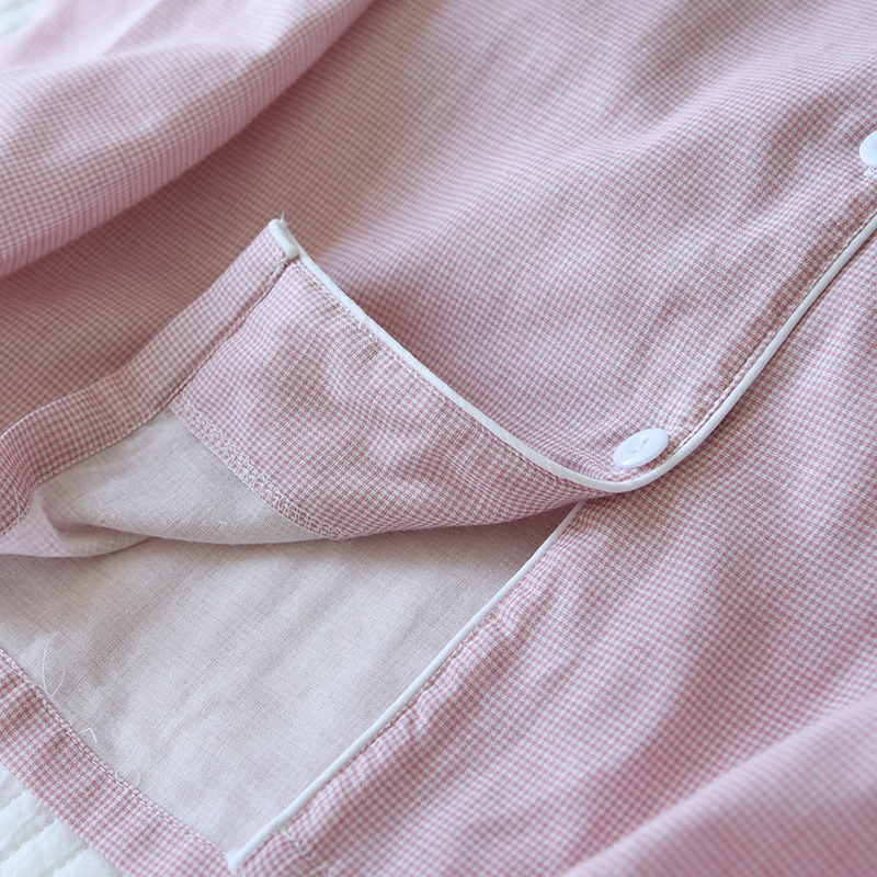 小格子纱布套装