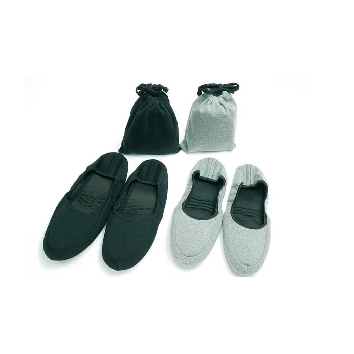 Foreign trade business trip Japanese women's non-bow carrying slippers air travel storage bag home mute indoor in stock