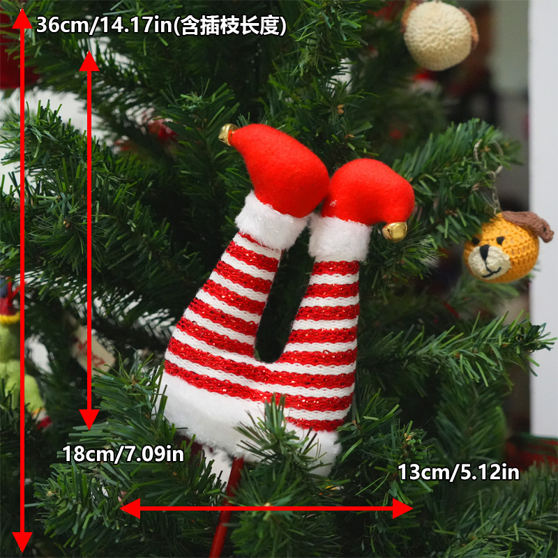 Pierna de elfo de pie rojo pequeño