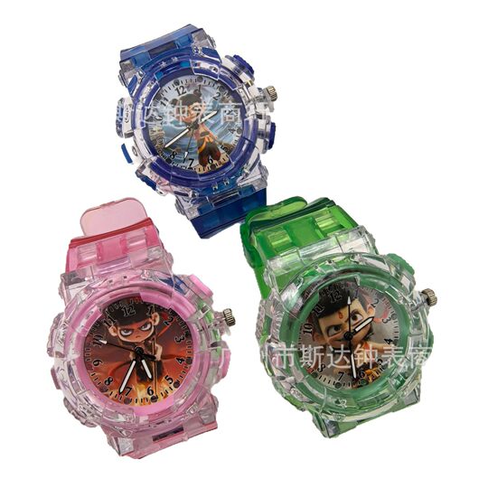 Luminous watches cartoon luminous children's watches student sports electronic watches men's and women's watches factory wholesale gifts