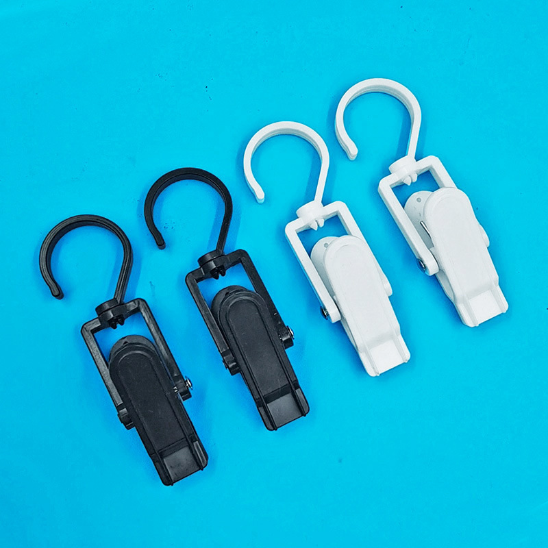 Multifunctional plastic clip shop coat cap clip rotating hook curtain storage clip household glove clip sock clip wholesale