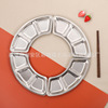 Suit set reunion platter tableware combination Sange stainless steel round table New Year plate hotpot hot pot disk home disc