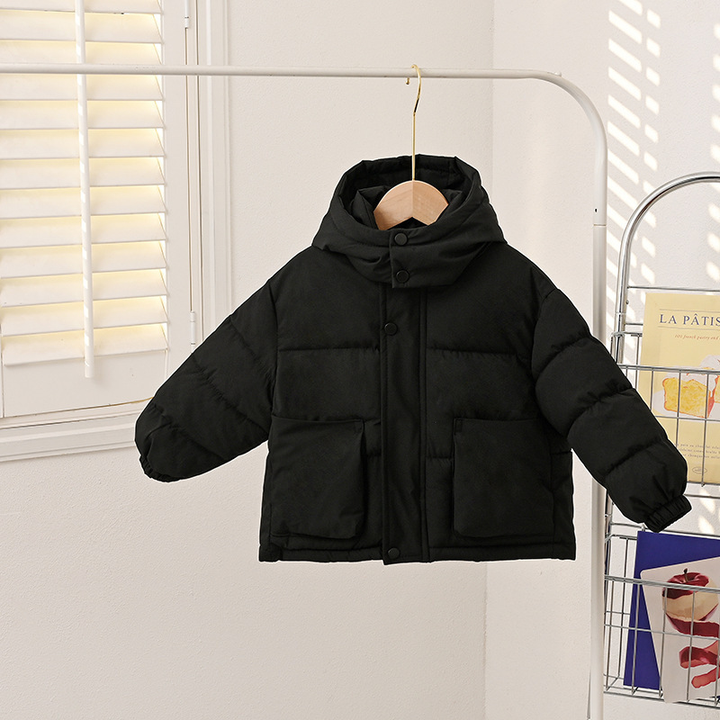 Hombres y niñas abrigo de invierno grueso 2025 nuevo bebé niño niño vestido de algodón de otoño y invierno
