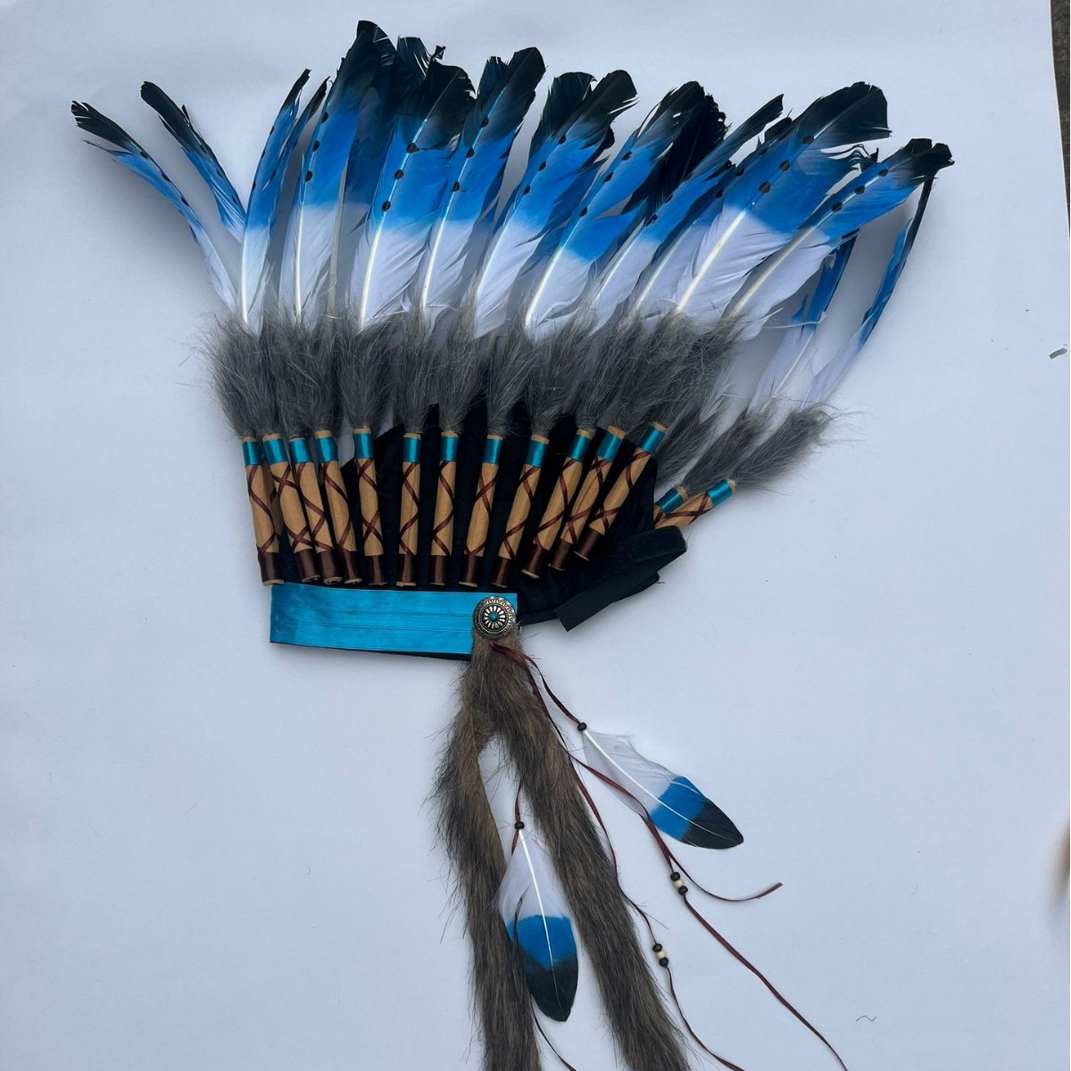 Tocado indio diadema tocado de plumas salvaje jefe accesorios para el cabello desgaste de la cabeza rendimiento etapa fotografía accesorios de pasarela