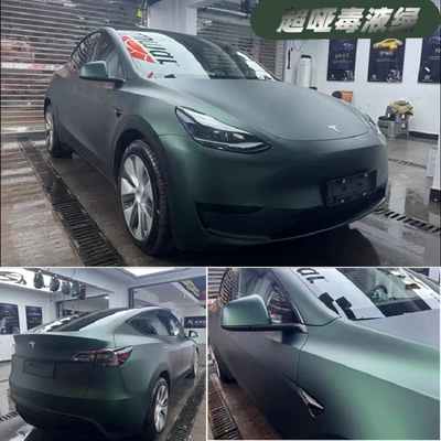 Auto Color Change Film | Green Electroplated Venom Green - pet-super-matte-venom-green-152m-x-17m