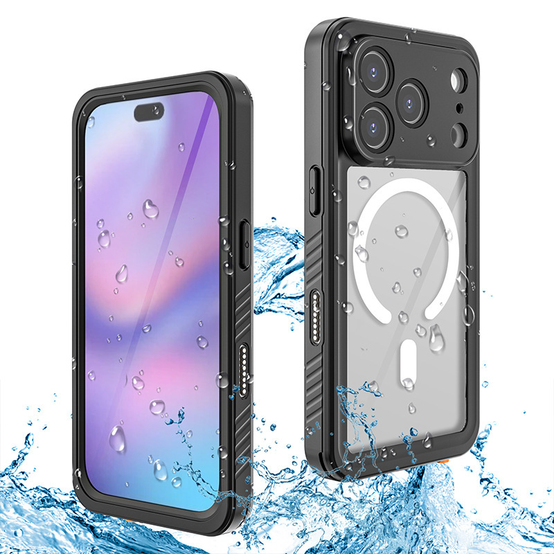 适用iPhone17磁吸防水手机壳高级感 全包防摔iPhone17ProMax 批发|undefined