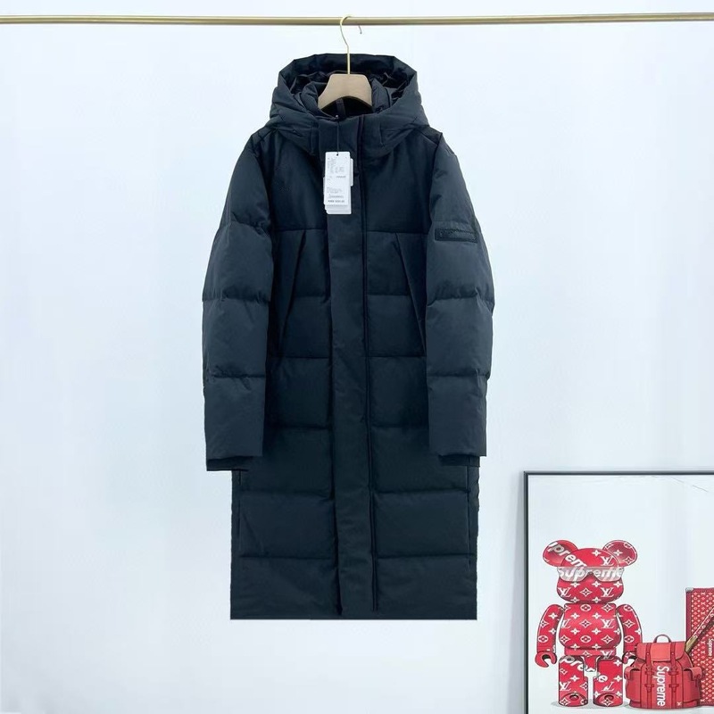 25冬季迪家新款连帽长款外套保暖透气经典时尚羽绒服极寒羽绒服|undefined