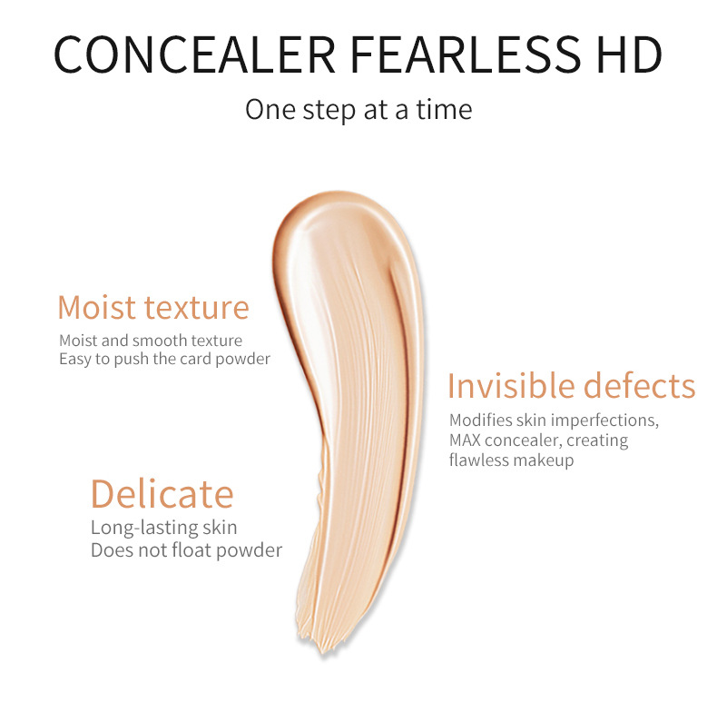 VIBELY Waterproof and non-smudging Concealer covers facial spots, acne marks, dark circles, tattoos, skin tone and foundation undefined