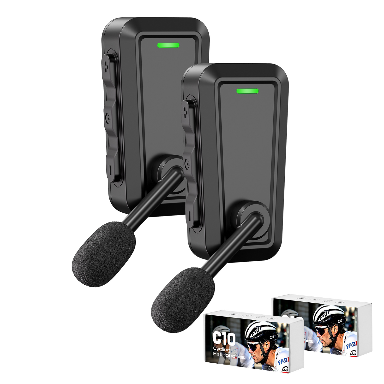 Grenzüberschreitende neue tragbare Radsport-Spezialkopfhörer für Extremsportarten, Ski-Doppel-Gegensprechanlage, Helm-Bluetooth-Kopfhörer - 8