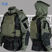 bky черно-серая промышленная штурмовая версия SP2, тактическая верхняя боевая одежда, весенне-осенняя рубашка, стильный костюм-лягушка, брюки, костюм, футболка
