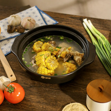 杰鼎耐高温干烧不裂浅锅定制炖锅家用燃气炖汤煲陶瓷砂锅商用石锅