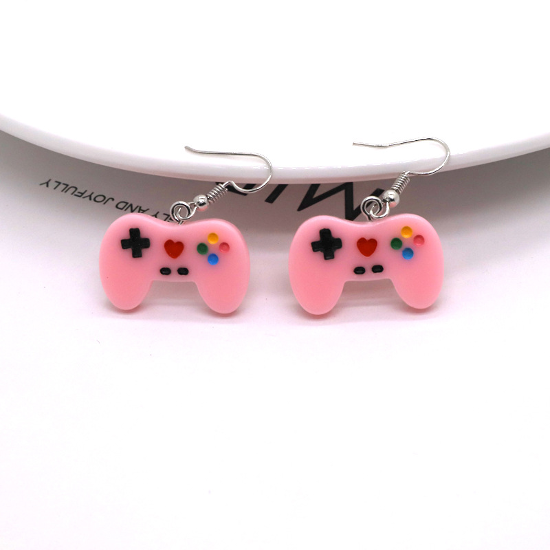 Ornament Cute Candy Color Resin Game Machine Earrings Fashion display picture 5