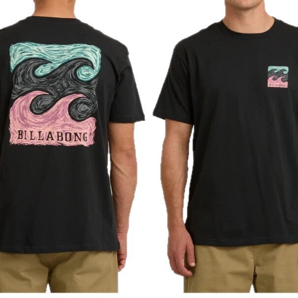 【Cross-Border European Size】Crayon Wave Premium T-Shirt Billabong 2026