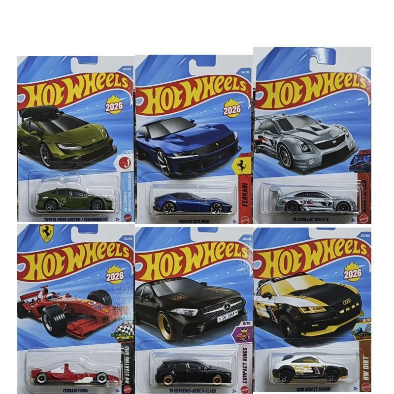 Hot Wheels car new batch 26M model Ferrari Audi sports car toy car model