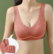 泰国乳胶无痕内衣女无钢圈聚拢小胸罩收副乳睡眠运动跑步背心文胸