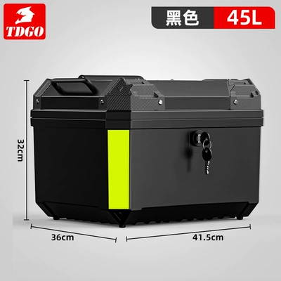 Box Accessories, Motorcycle trunk - 45l-black-mechanical-lock