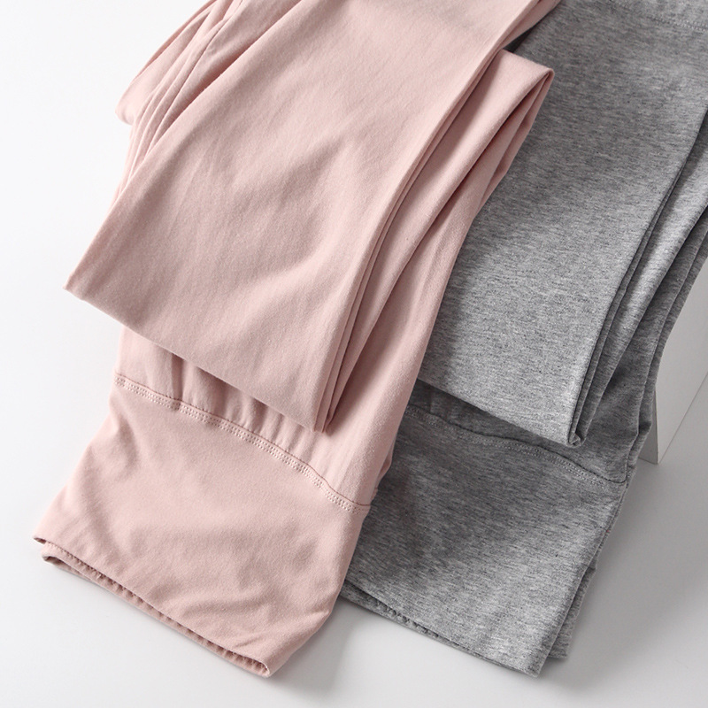 xinjiang long-staple cotton high waist bottoming long johns for women slim fit warm belly contracting and hip lifting pants stomach protection thin warm pants