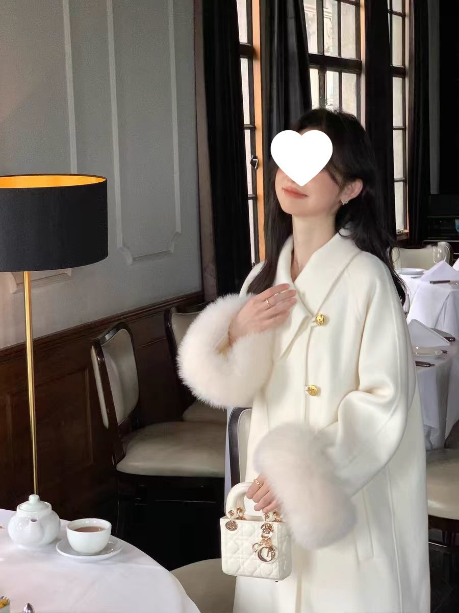 Women's Mid-length Woolen Trench Coat For Autumn And Winter_voghion.com