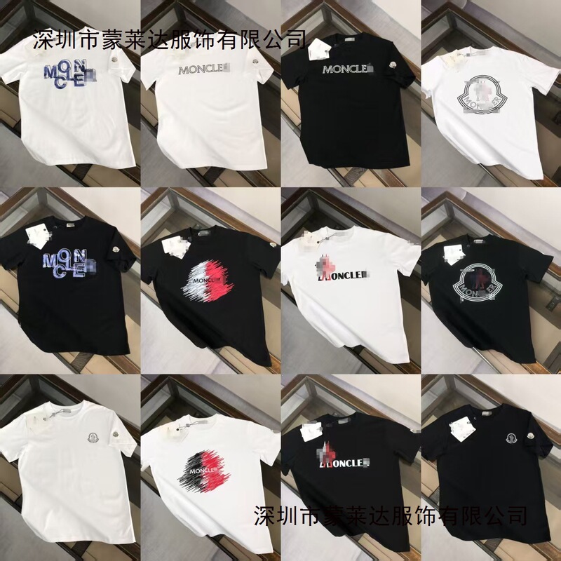 Cross-Border High-End Version New Mon Full-Print Velcro Patch Printed Short-Sleeve Men's T-Shirt Couple's Outfit Cross-Border High-End Version New Mon Full-Print Velcro Patch Printed Short-Sleeve Men's T-Shirt Couple's Outfit