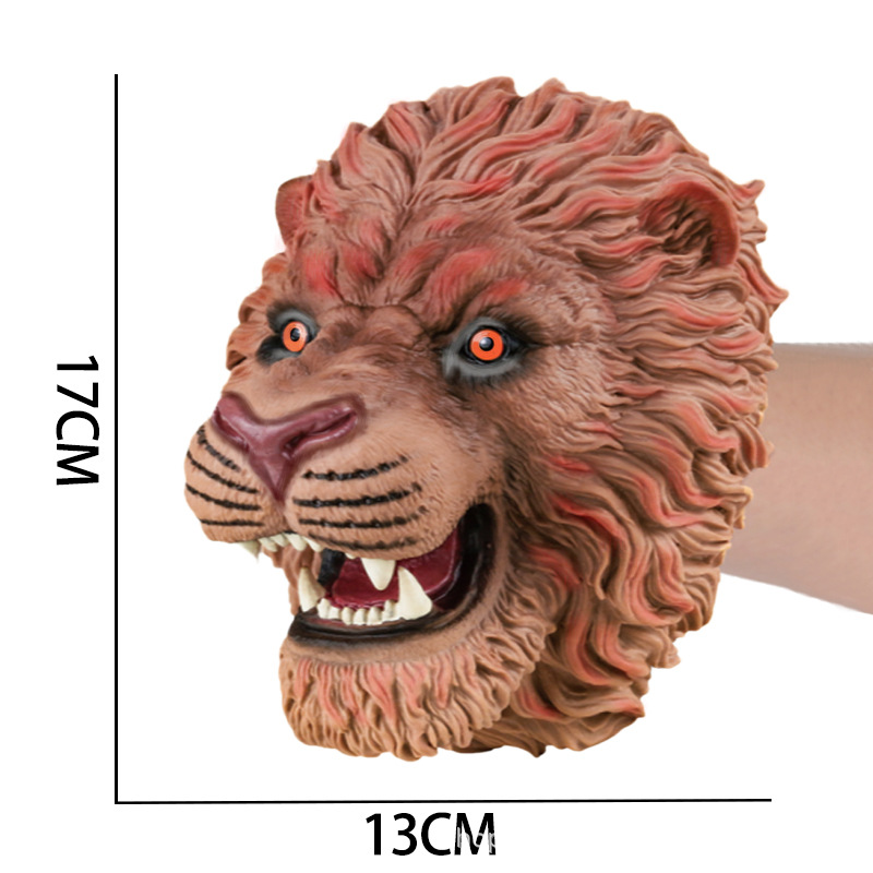 Guantes de títeres de mano de dinosaurio, goma blanda, tiranosaurio, triceratops, simulación de tiburón, modelo animal, puesto, brazo de tiburón, juguete transfronterizo